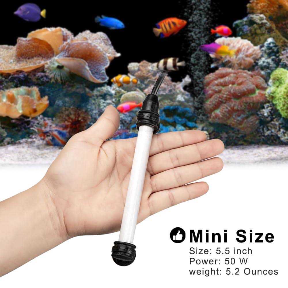 PULACO 50W Mini Aquarium Heater with External Controller & LED Temperature Display - Image 5