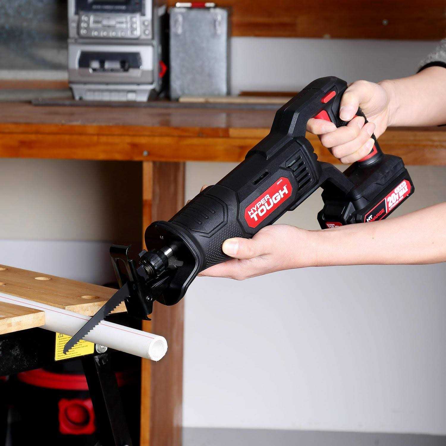 Hyper Tough 20V Max Lithium-ion Cordless Reciprocating Saw - Image 3