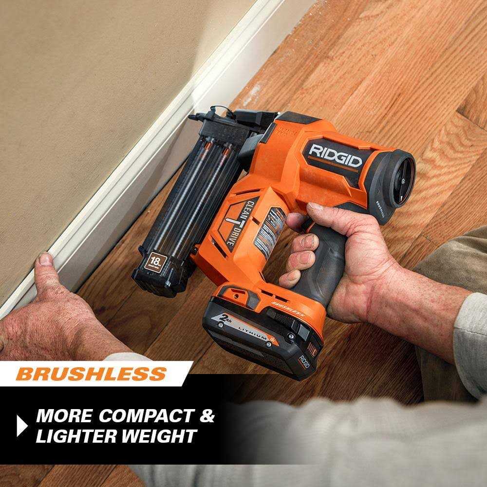 Ridgid R09891B 18V Brushless Cordless 18-Gauge 2-1/8 in. Brad Nailer - Image 5