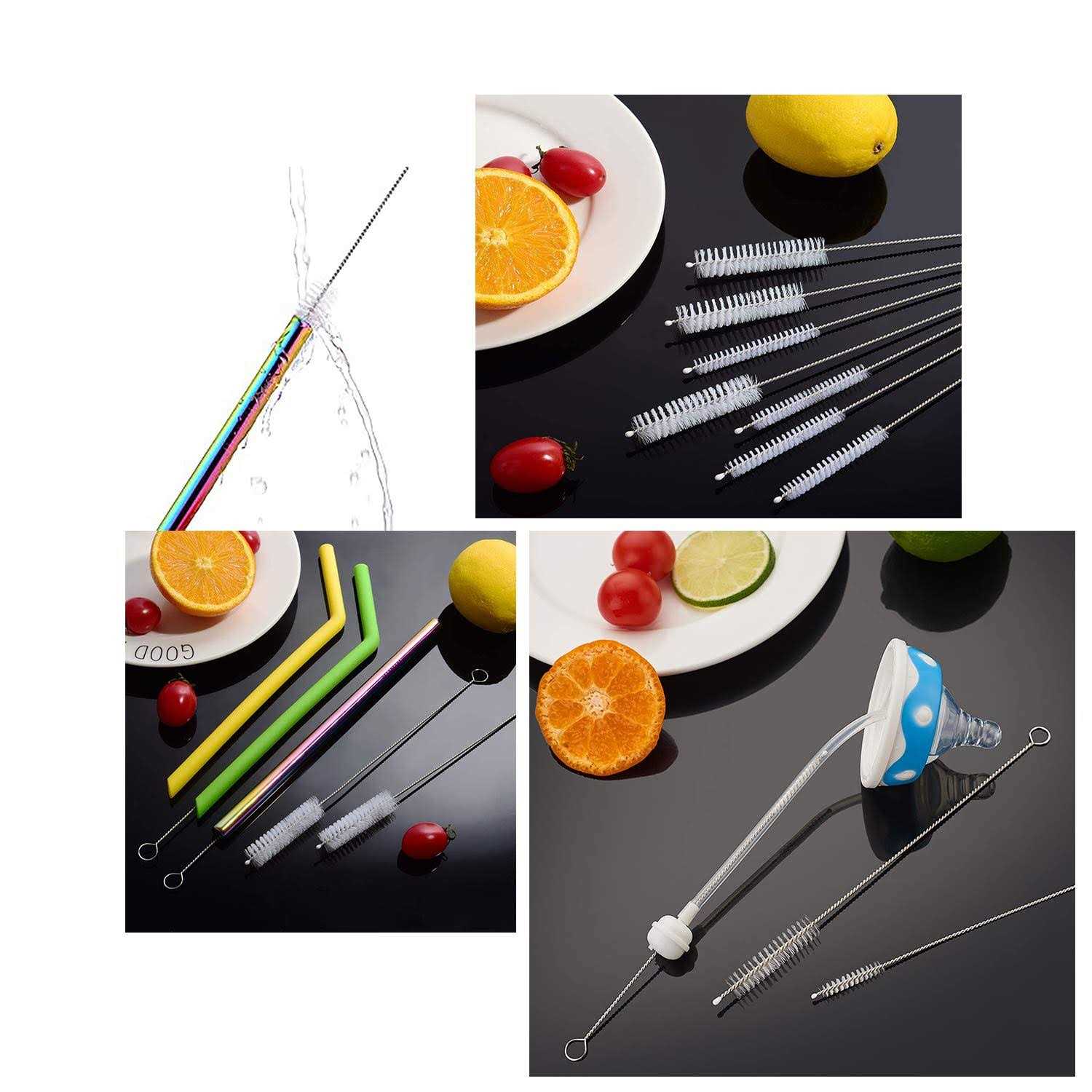 desin Long Straw Brush Nylon Pipe Tube Cleaner 10-ihch X 2/5-inch Set of 10 - Image 5