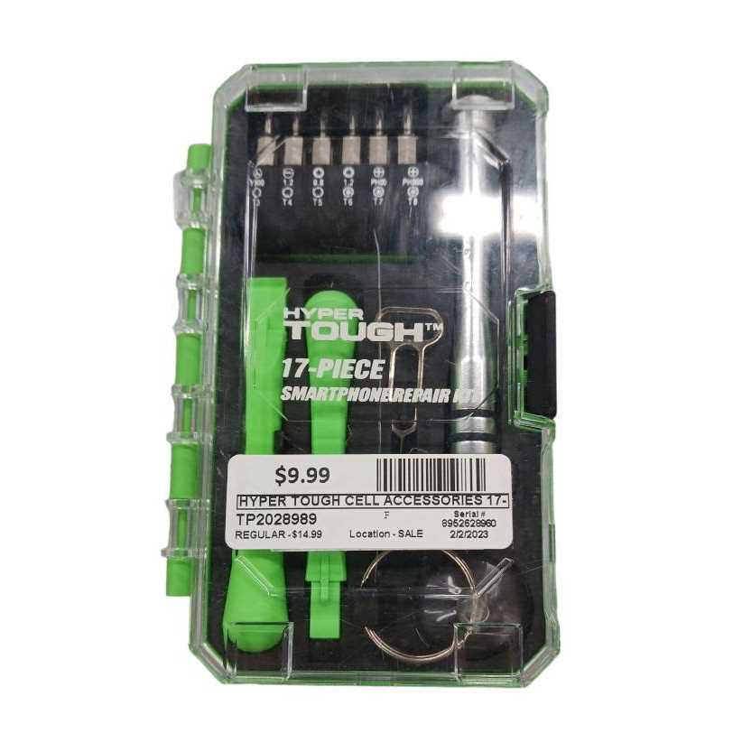 Hyper Tough 17 Piece Phone Repair Kit with Multi-Type Precision Screwdriver Set Ts85138a - Image 5