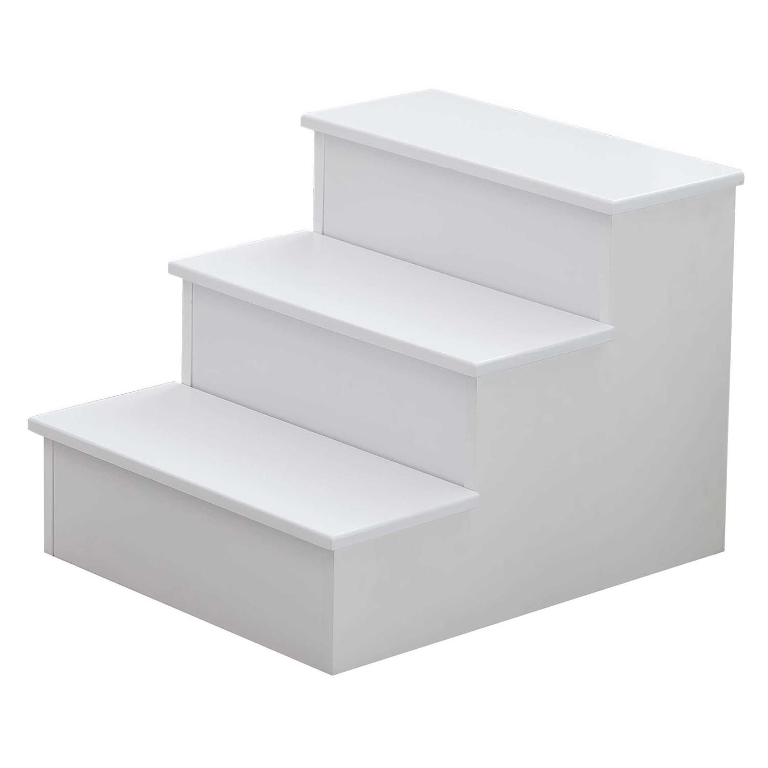 Kings Brand Furniture Darien 3 Step Wood Step Stool for Adults or Kids - Image 3