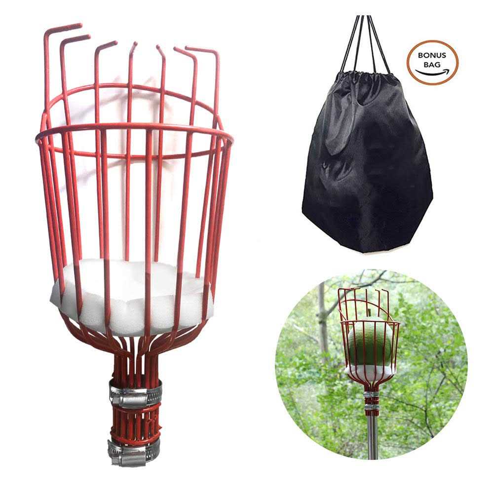 Coconut Fruit Picker Tool, Fruit Picker with Basket and Pole Easy - Image 5