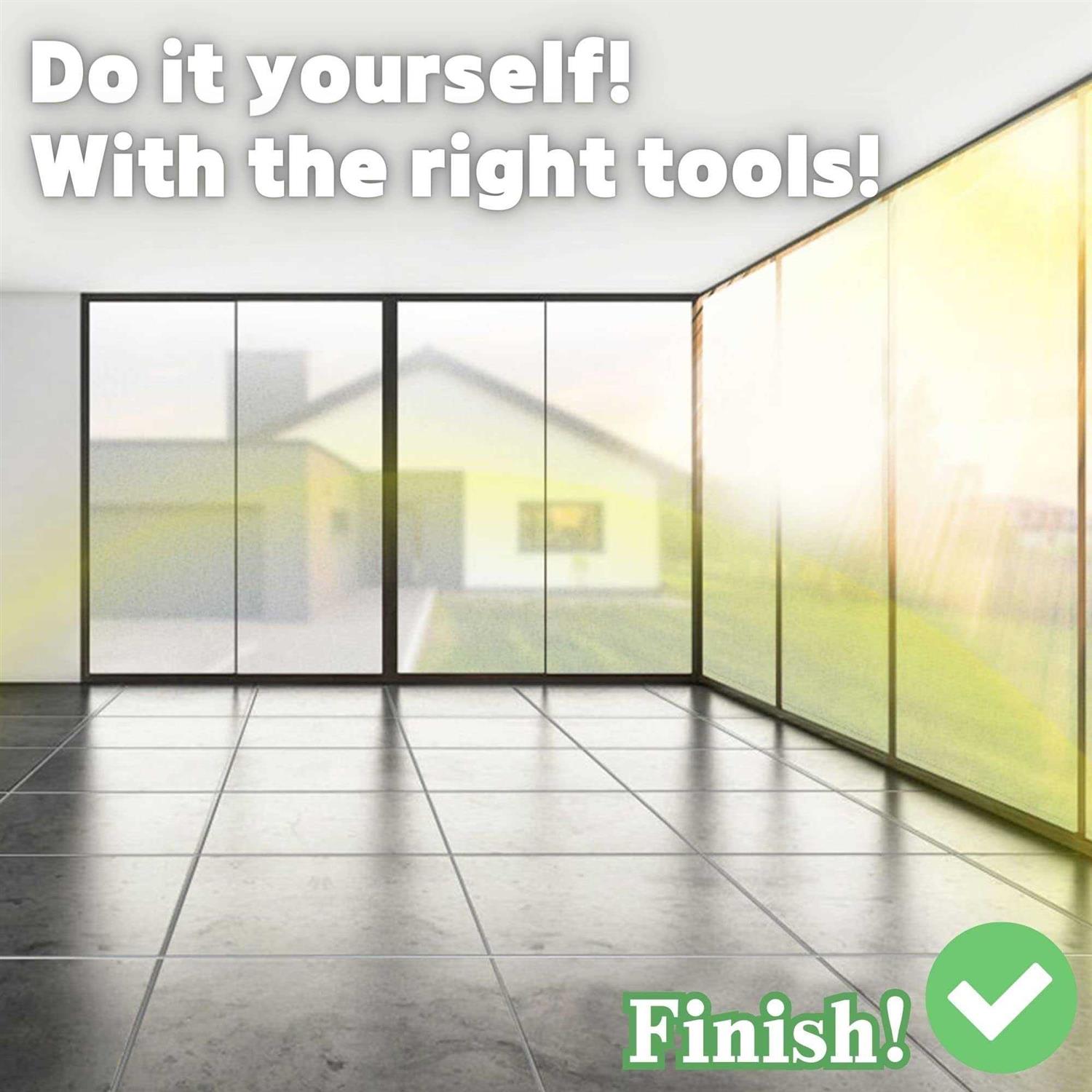 Grout Removal Tool Caulking Tools 24-in-1 Kit with Silicone Glass Glue Angle Scraper Grout Saw Blade Scraper Finishing for Kitchen Bathroom Window - Image 4