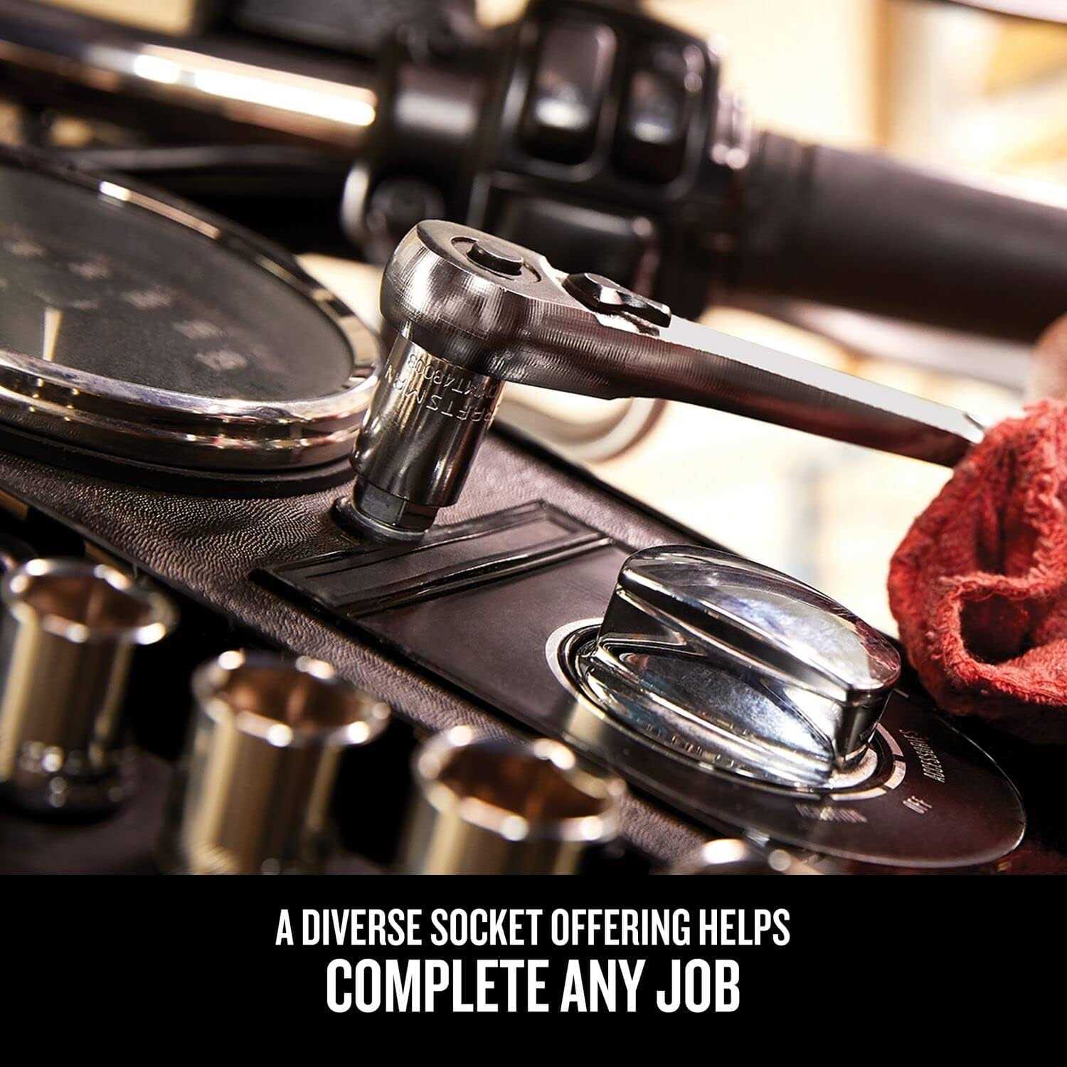 Craftsman 1/4 & 3/8 & 1/2 in. drive SAE 6 and 12 Point Socket Set 299 pc - Image 4