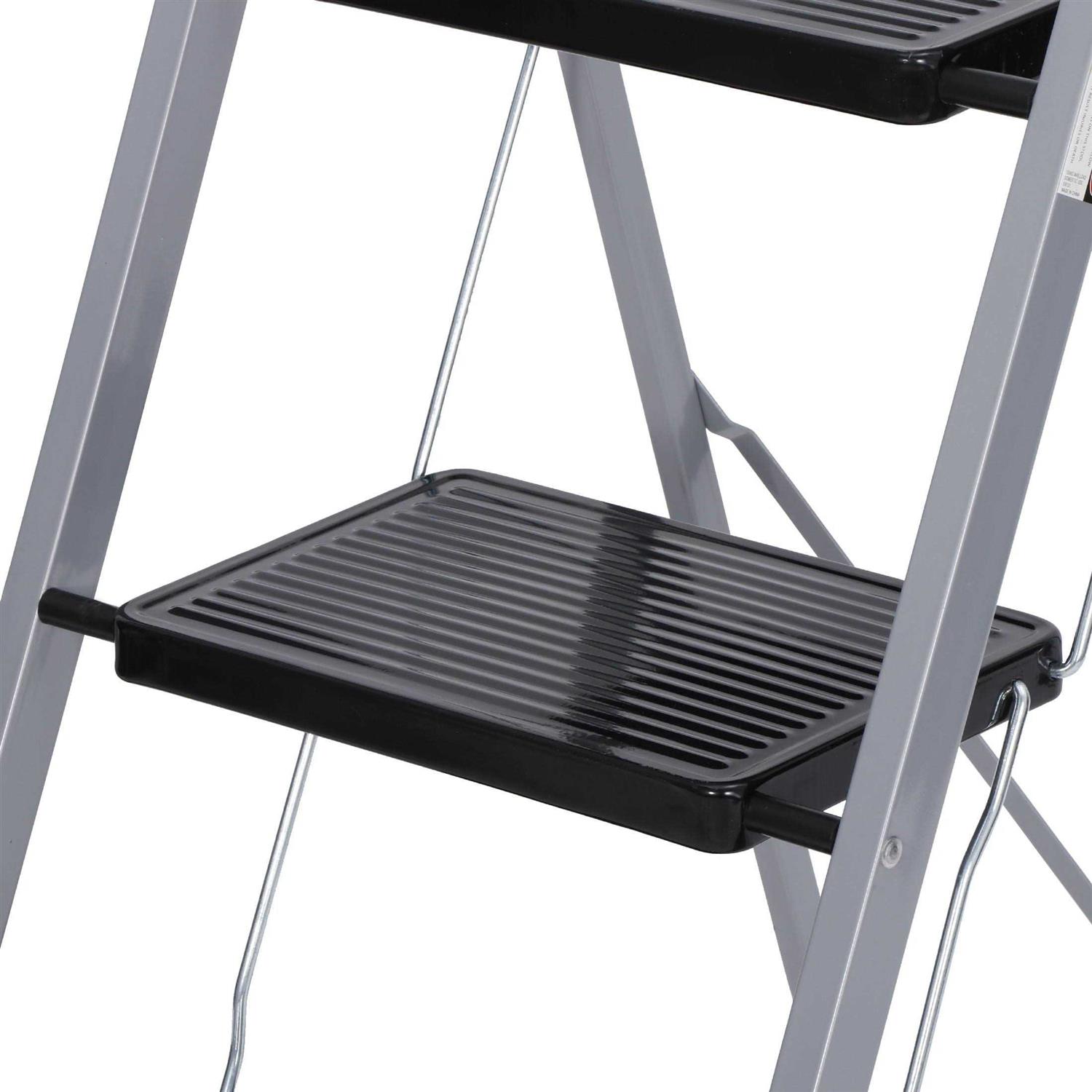 Zeny 3 Step Ladder Folding Step Stool Wide Anti-Slip Platform 330lbs Capacity - Image 3