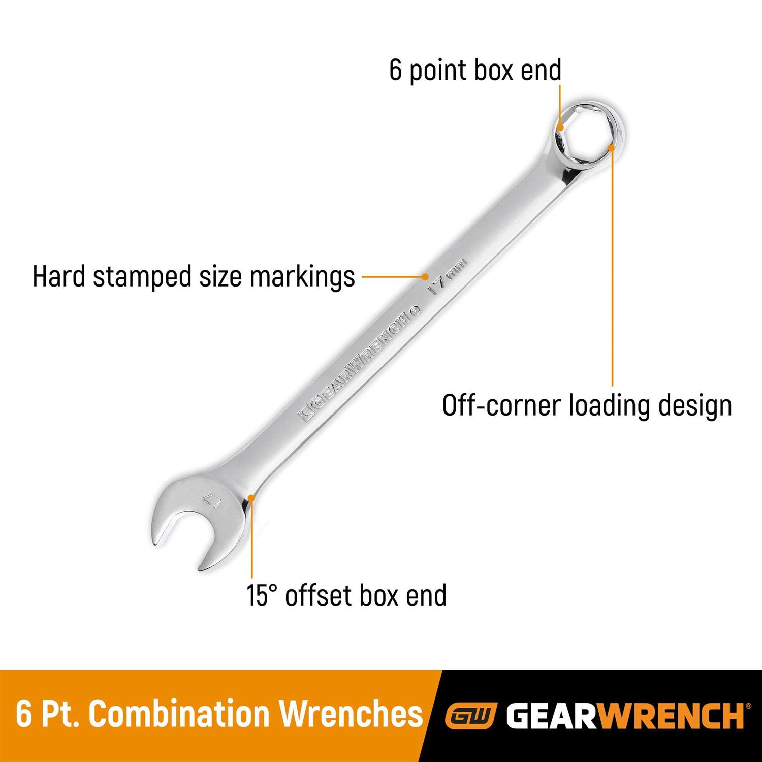 Gearwrench 6 Combination Wrench - Image 3