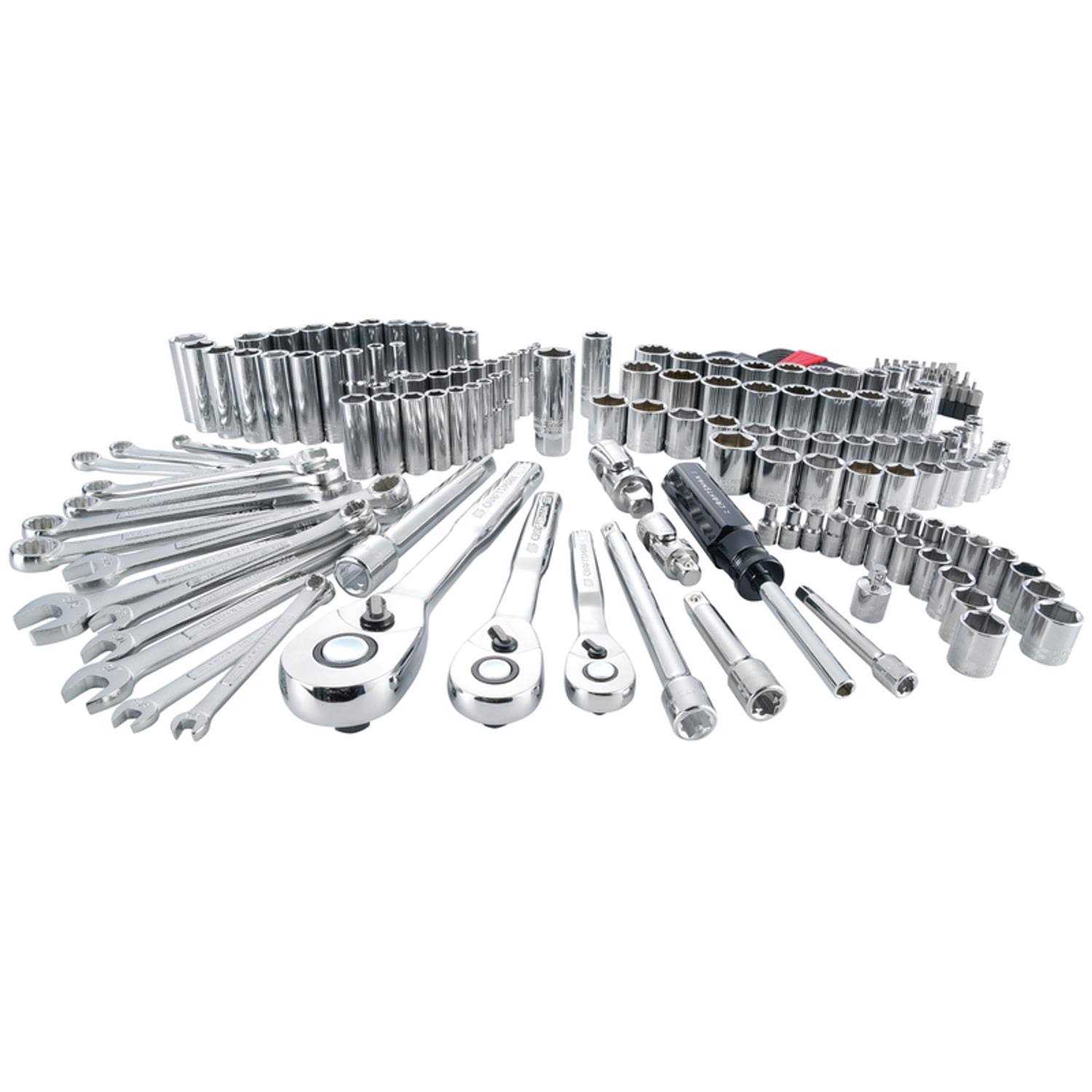 Craftsman 189-Piece Standard and Metric Polished Chrome Mechanics Tool Set with Hard Case - Image 5