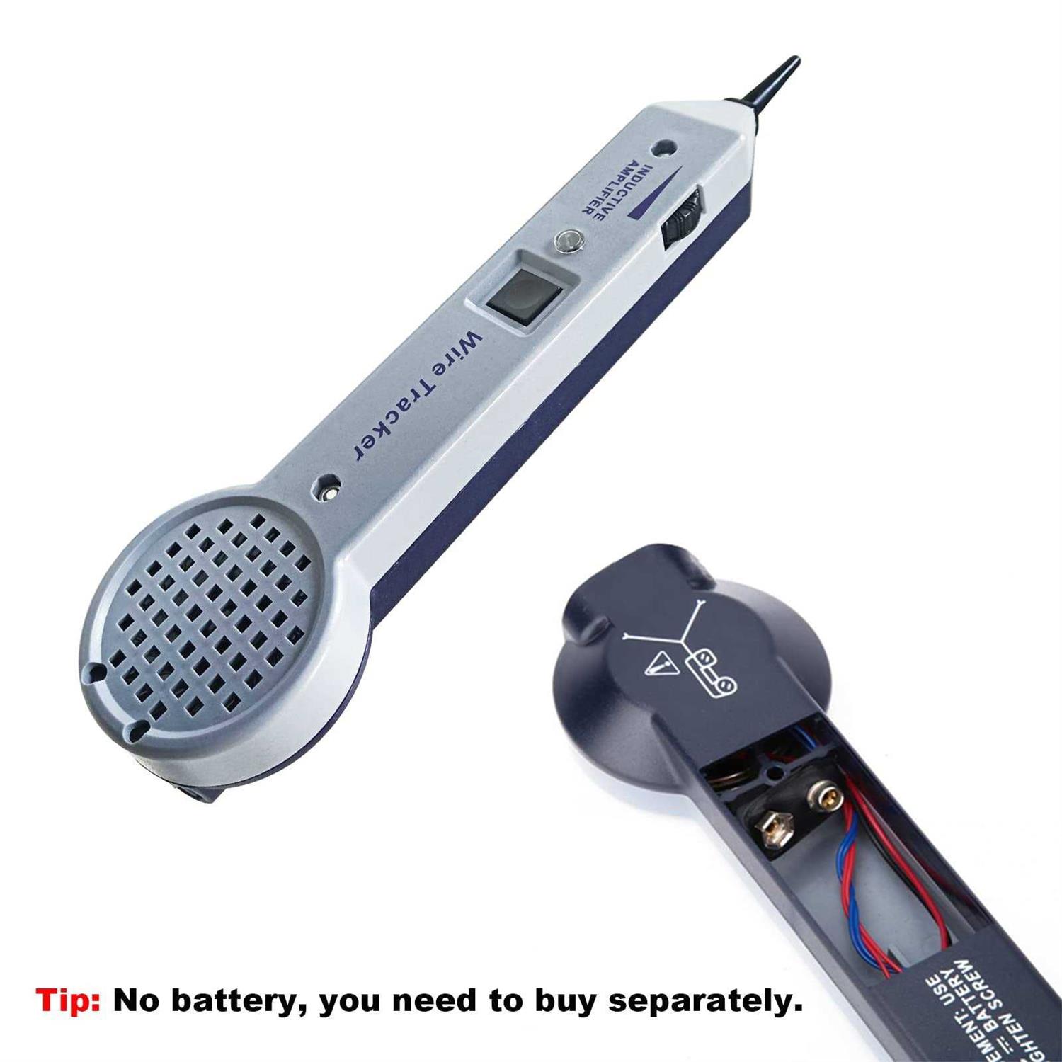 Tone Generator Kit, Wire Tracer Electrical Circuit Tester, 200EP Cable Toner Detector Finder Tester, Line Finder, Inductive Amplifier, and Probe Kit - Image 3