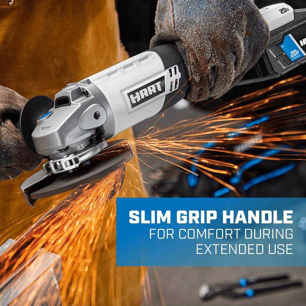 Hart Hpag01 20v 4-1/2 Cordless Angle Grinder - Image 4
