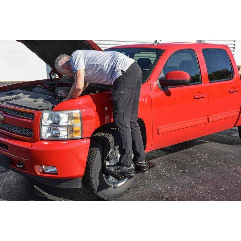 JEGS Universal Truck Tire Step Ladder 300lb Capacity Adjustable Truck Step - Image 3