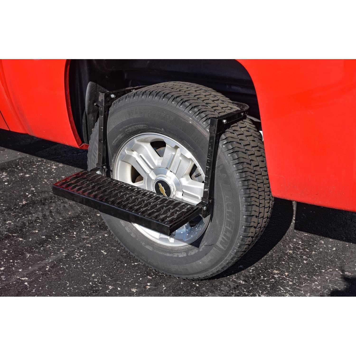 JEGS Universal Truck Tire Step Ladder 300lb Capacity Adjustable Truck Step - Image 4