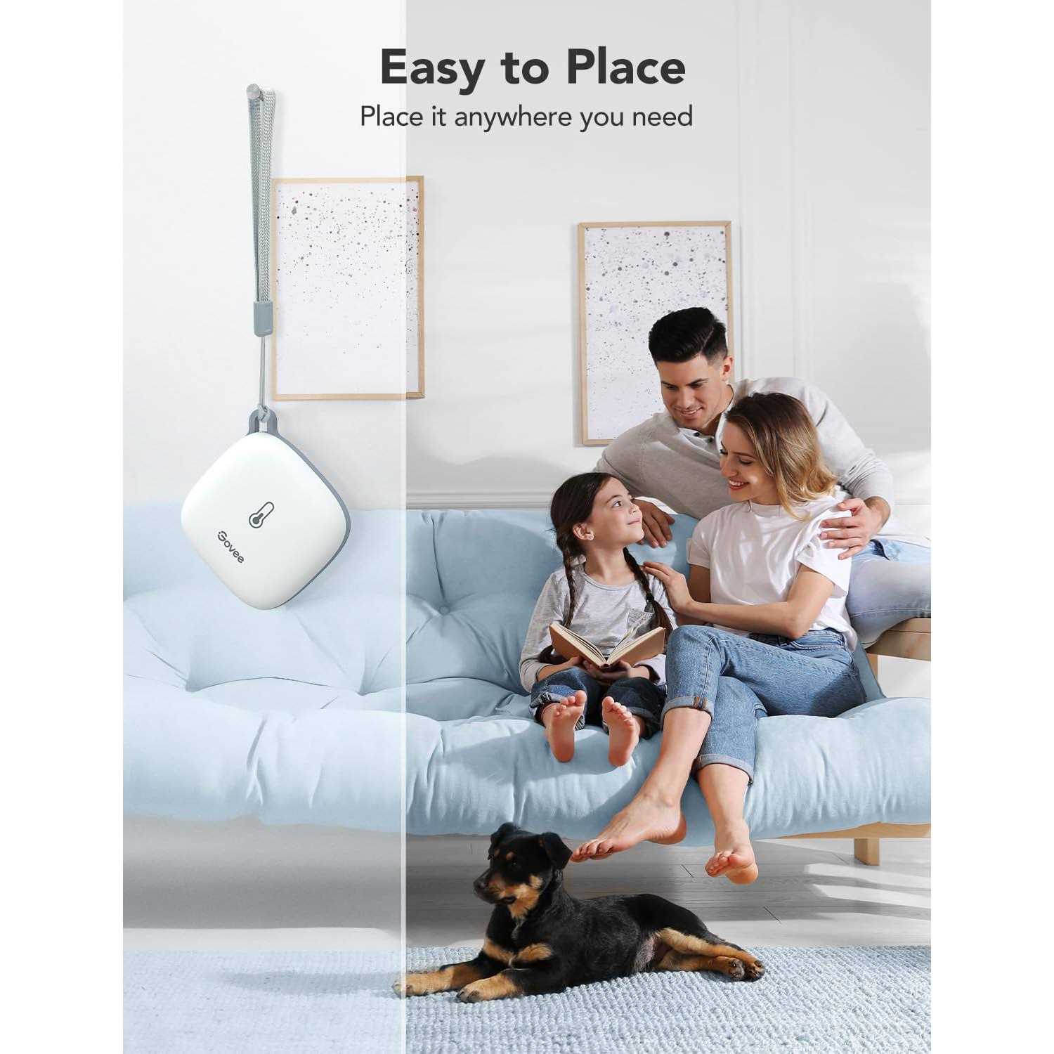 Govee WiFi Thermometer Hygrometer H5179 Smart Humidity Temperature Sensor with App Notification Alert - Image 4