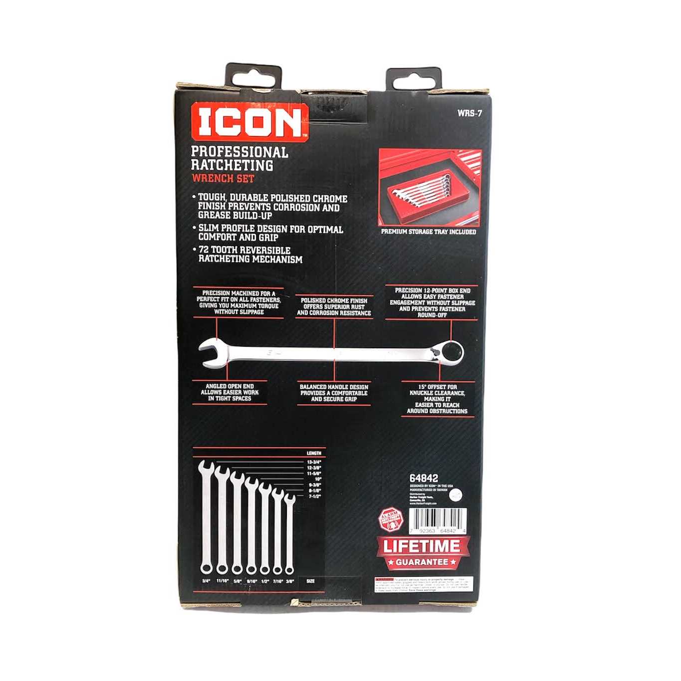 Icon Professional Ratcheting Combination Wrench Set - Image 3