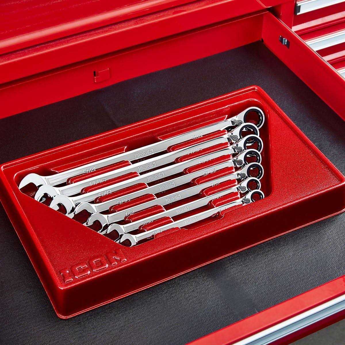 Icon Professional Ratcheting Combination Wrench Set - Image 5