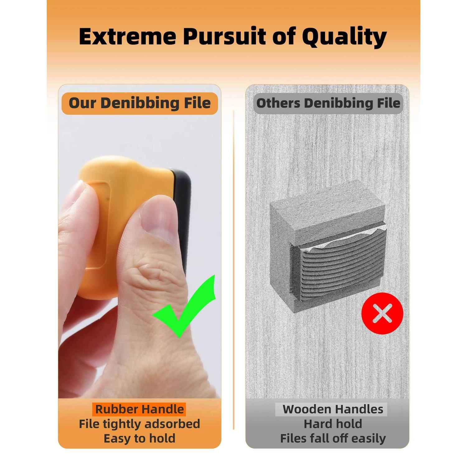 Denibbing File Paint File Tool for Quick Removal of Paint Imperfections - Image 4