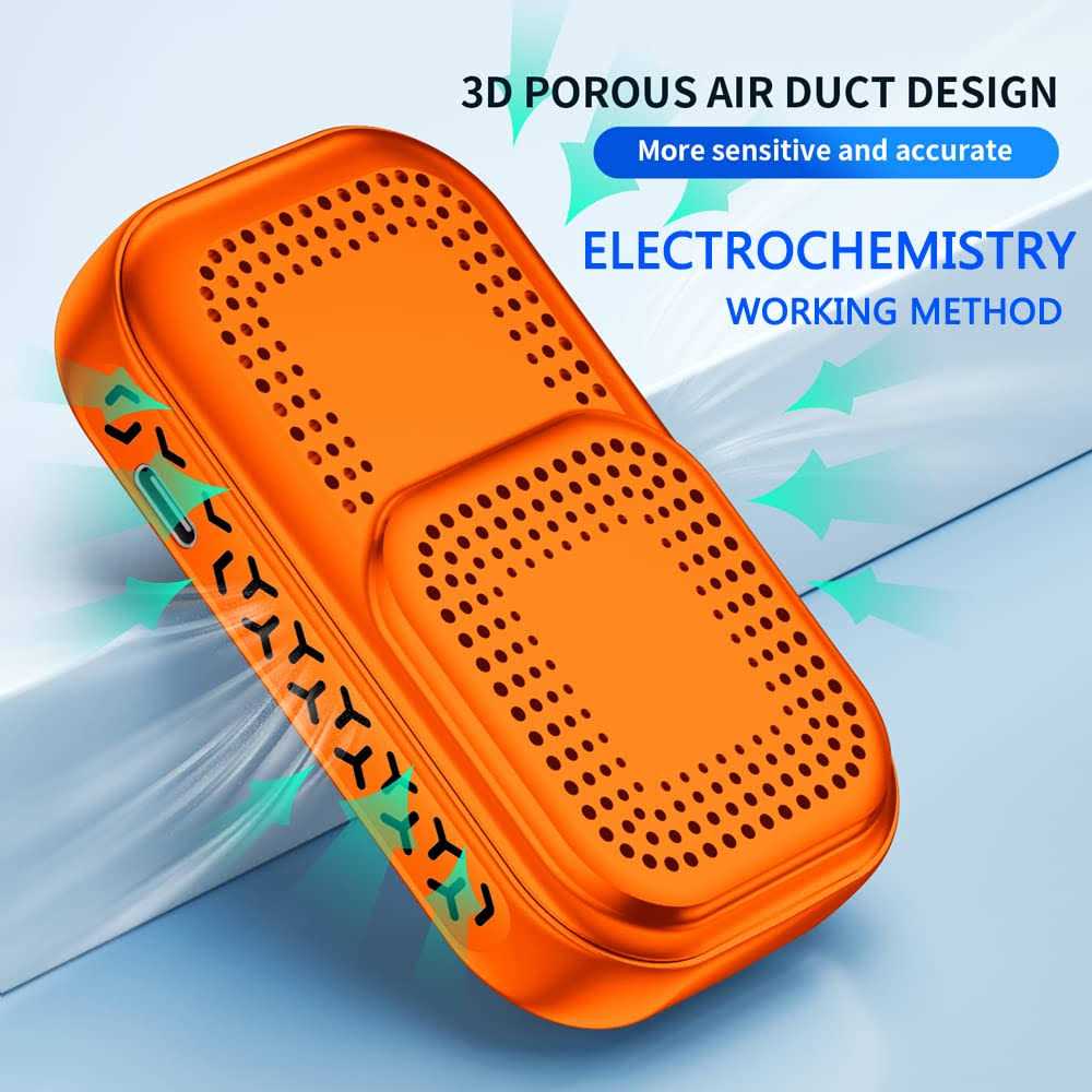 CEKKIENA Carbon Monoxide Detector Portable Mini Air Quality Monitor with Lanyard Smoke Alarm CO Gas Meter Temperature Humidity Sensor - Image 5