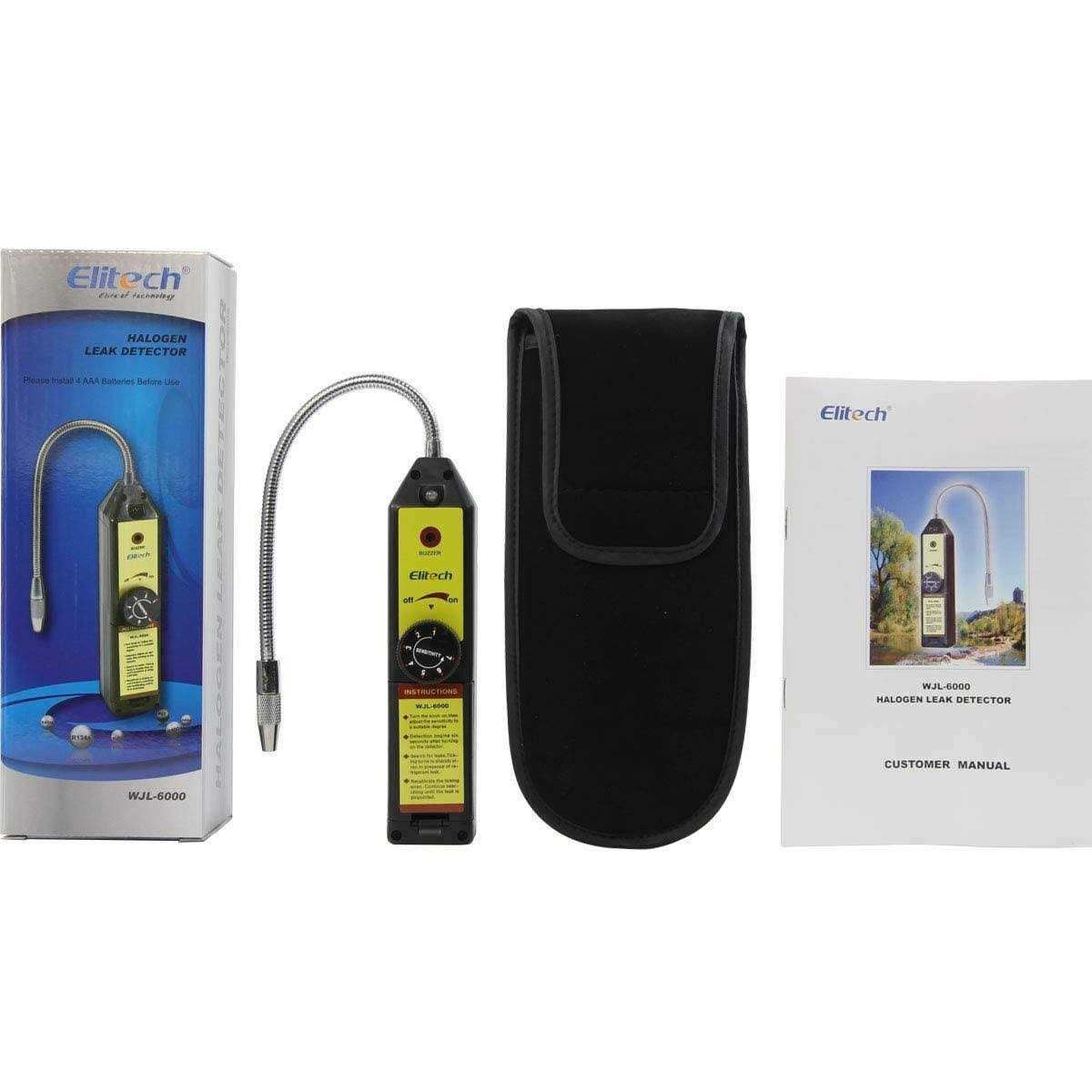 Elitech WJL-6000 Freon Leak Detector Halogen Gas Tester HVAC Refrigerant AC Sniffer R22 R410a R134a - Image 4