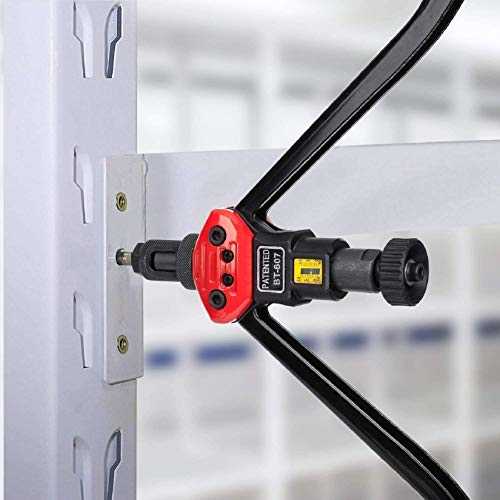 AIUITIO 16 Rivet Nut Tool, Rivnut Tool Kit with 15 Metric and SAE Mandrels, Nutsert Rivet Tool Set with 150Pcs Rivnuts - Image 5