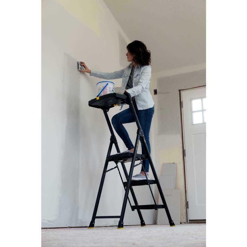 Gorilla Ladders GLHD-3T 3-Step Pro-Grade Steel Project Ladder - Image 3