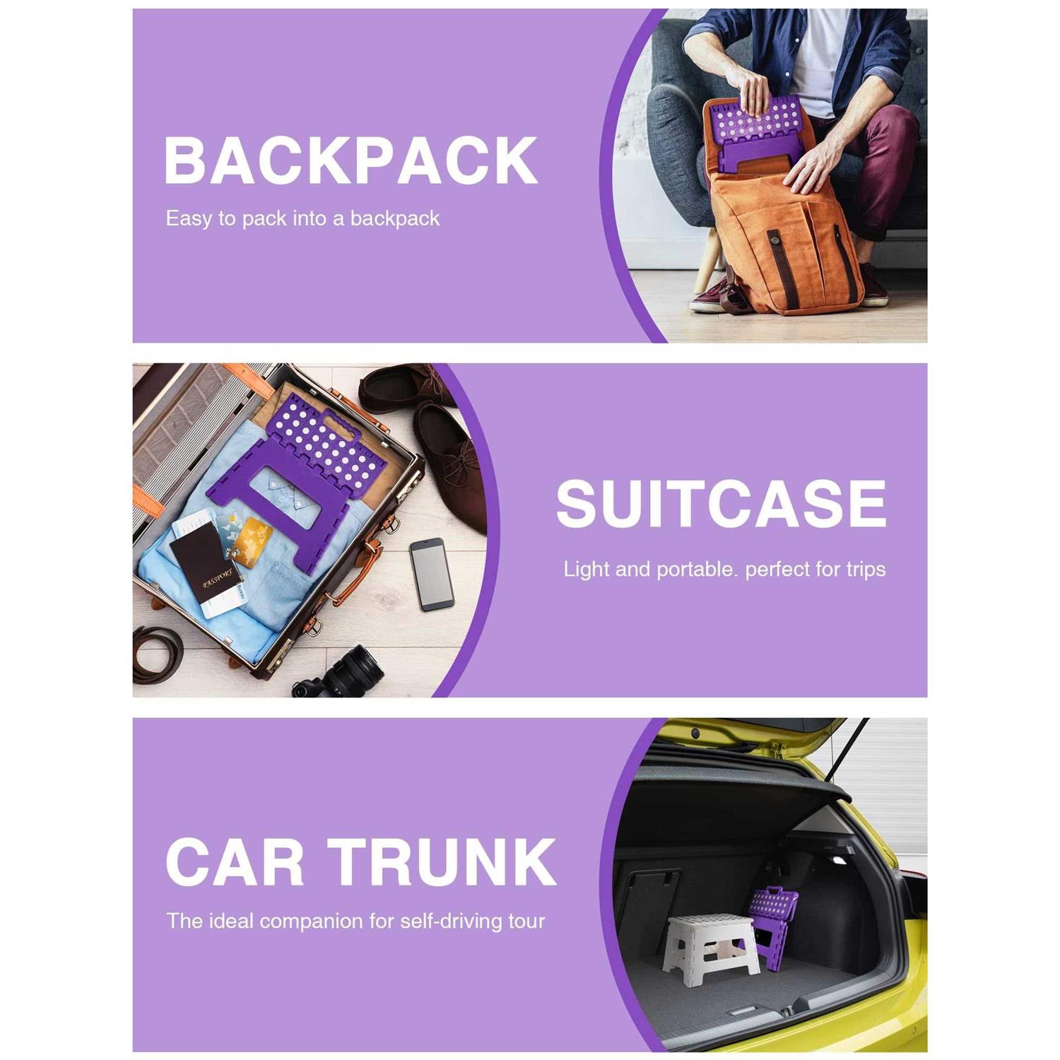 Dyforce Folding Step Stool Kids Step Stool Heavy Duty Step Stools for Adults - Image 5