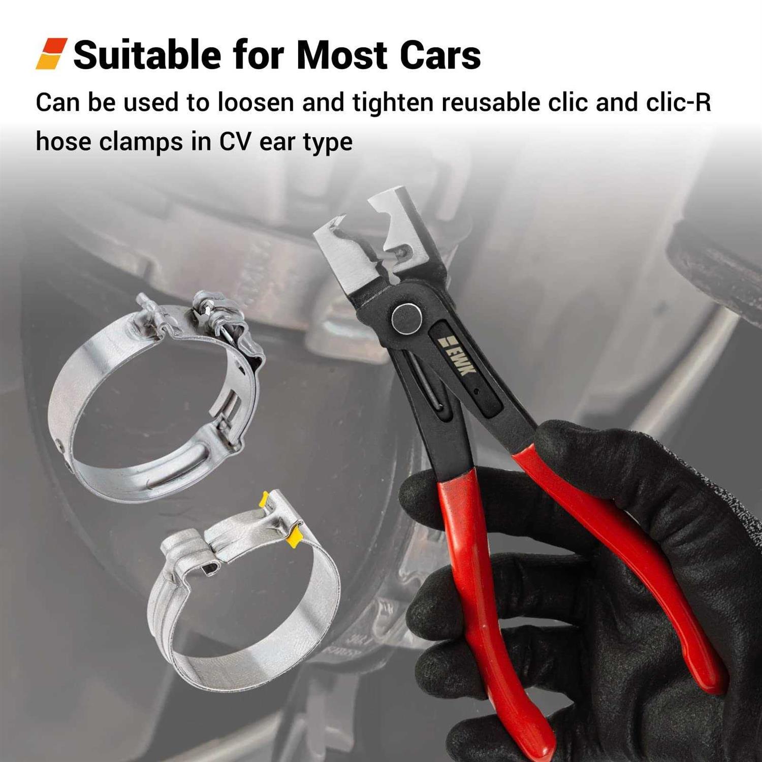 EWK Clic-R Hose Clamp Pliers Remove Install Clips for Mercedes Benz BMW Audi VW - Image 2