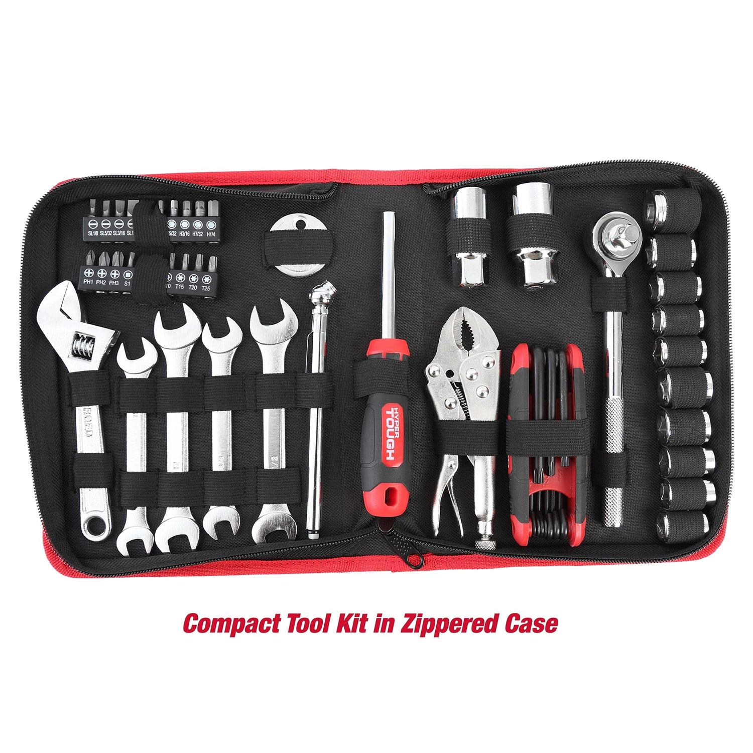 Hyper Tough 51-Piece Auto and Motorcycle Mechanic's Tool Kit - Image 4