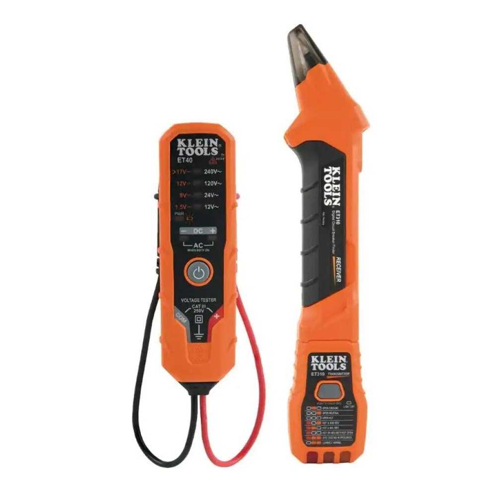 Klein Tools M2o41637kit Digital Circuit Breaker Finder & Voltage Tester Tool Set