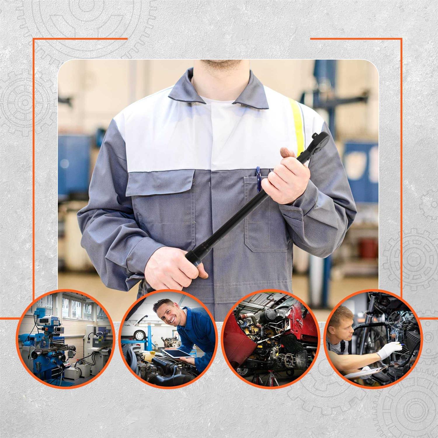 Precisebuilt 3/8 Drive Click Tech Torque Wrench - Image 5