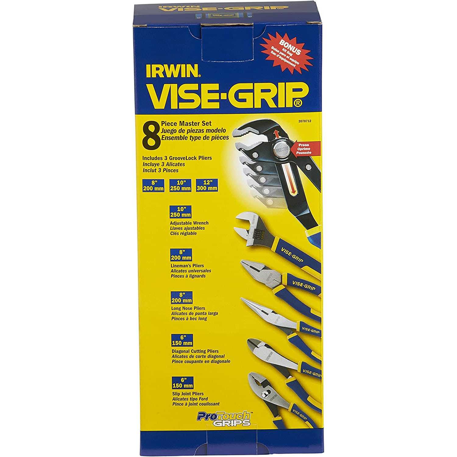 Irwin GrooveLock Vise Grip 8 Pc. Pliers Set 2078712 - Image 2