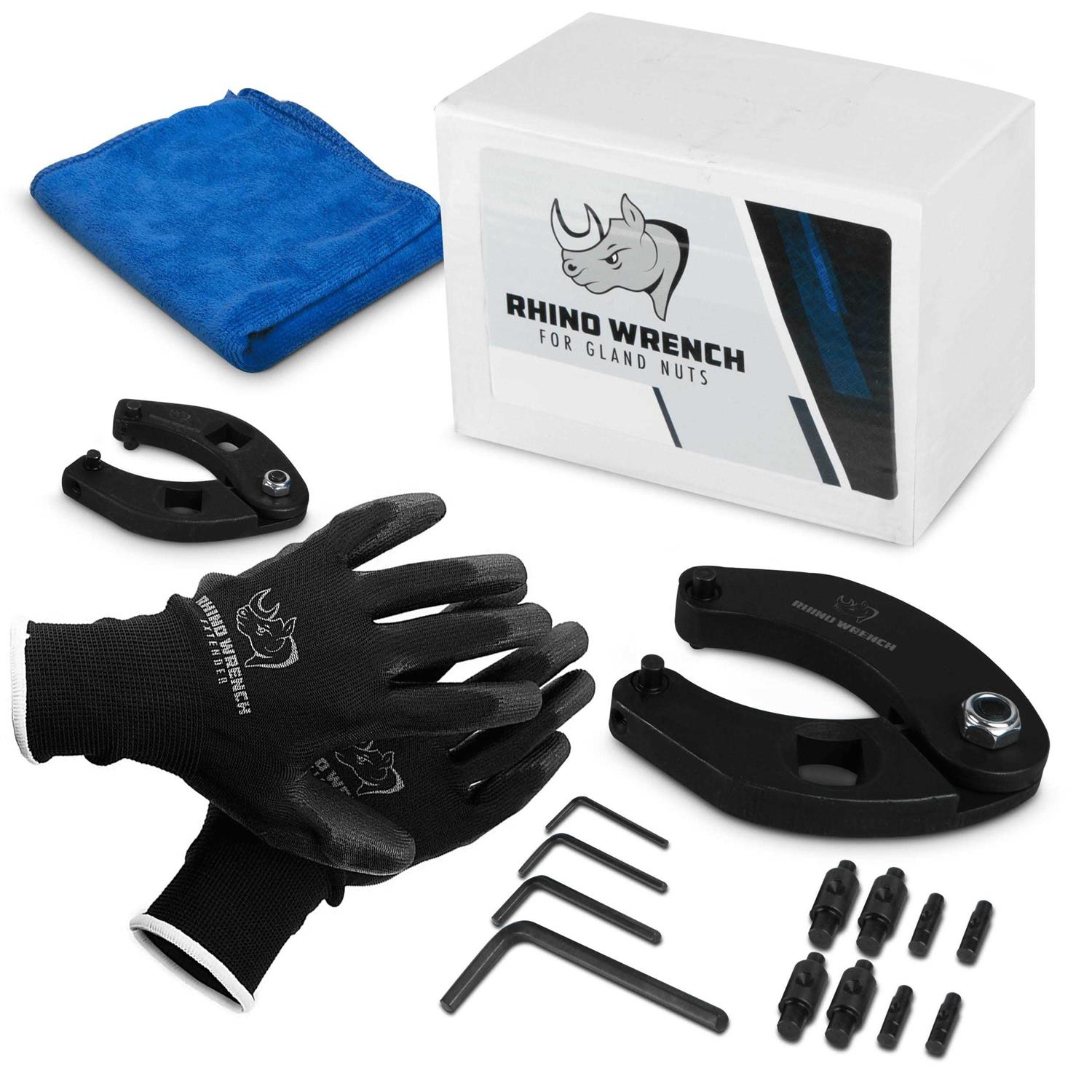 Rhino Gland Nut Wrench Set of 2 Hydraulic Cylinder Spanner Wrench Adjustable - Image 5