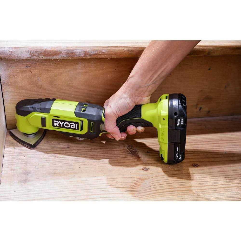 Ryobi ONE+ 18V Cordless Multi-Tool Kit with 2.0 Ah Battery, Charger, and 22-Piece Oscillating Blade Set - Image 4
