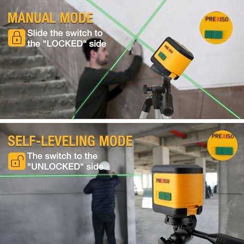 PREXISO Laser Level with Tripod 100ft Dual Modules Self Leveling Cross Line Laser Level - Image 4
