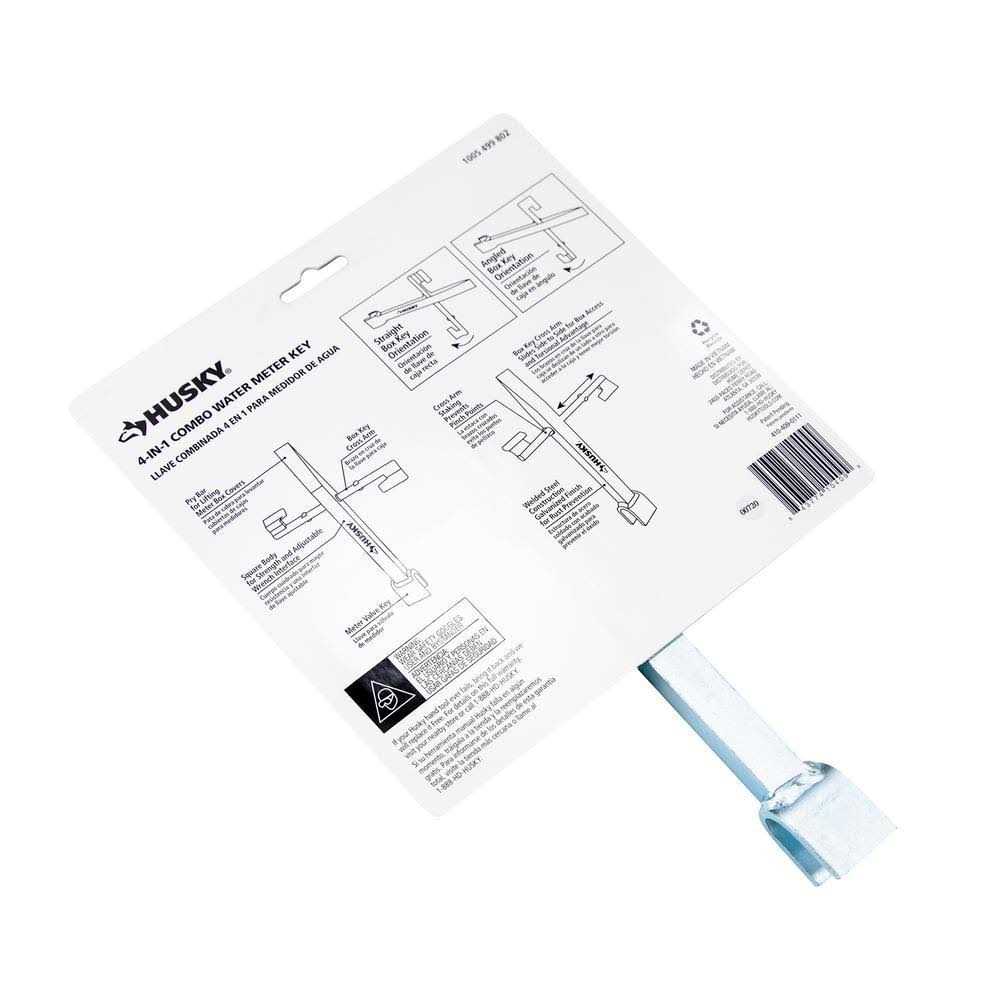 Husky 4-in-1 Combination Water Meter Valve Tool - Image 4