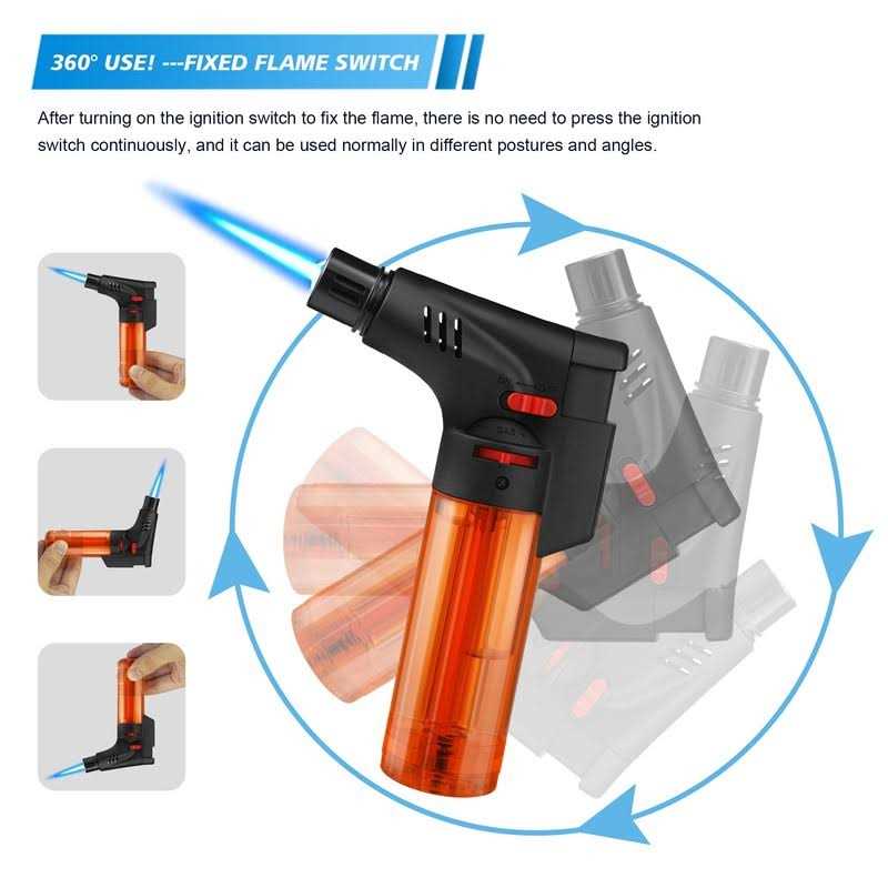 Samniu 4 Pack of Torch Lighter Jet Flame Butane Gas - Image 5