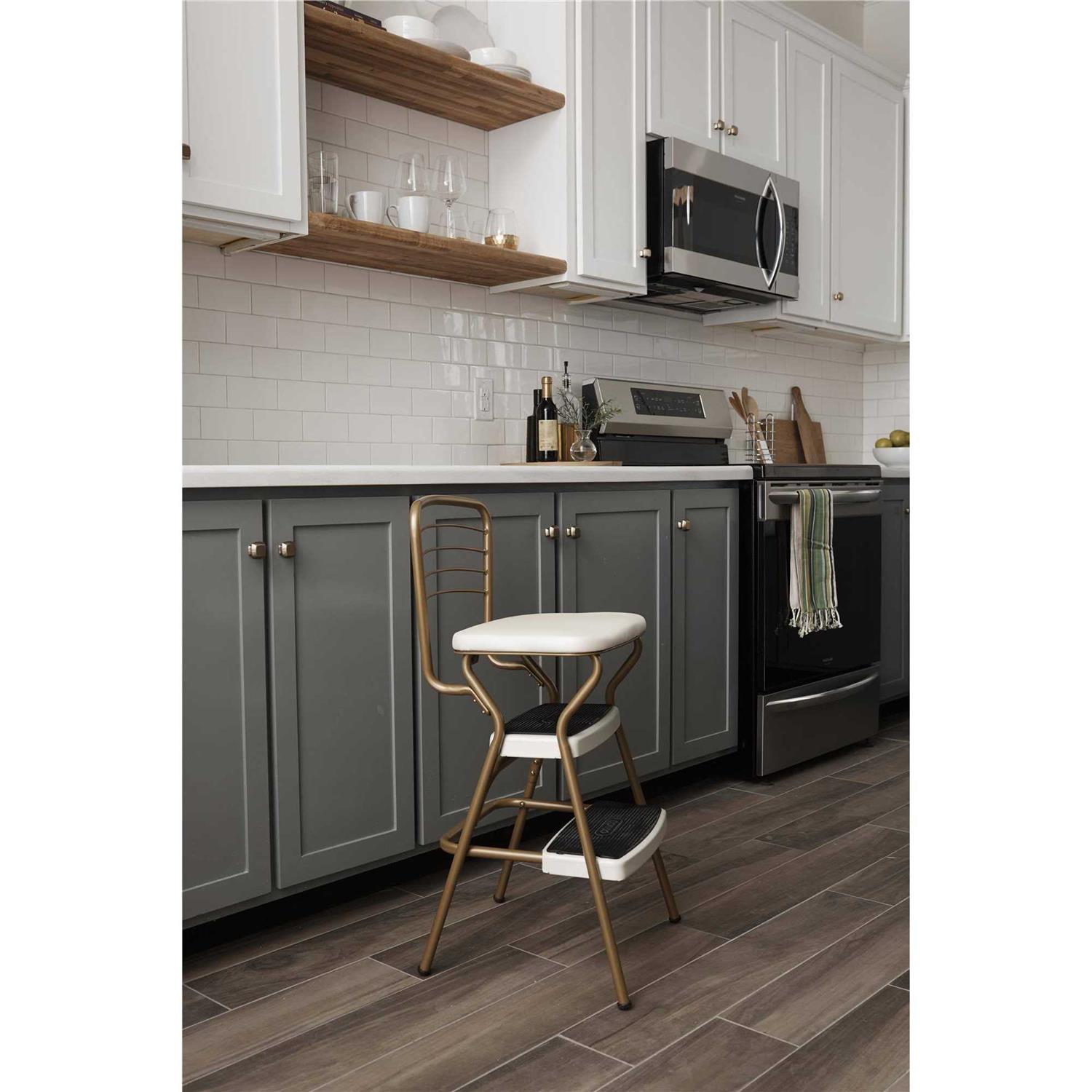 Cosco Stylaire Retro Chair/Step Stool with Flip-Up Seat - Image 4