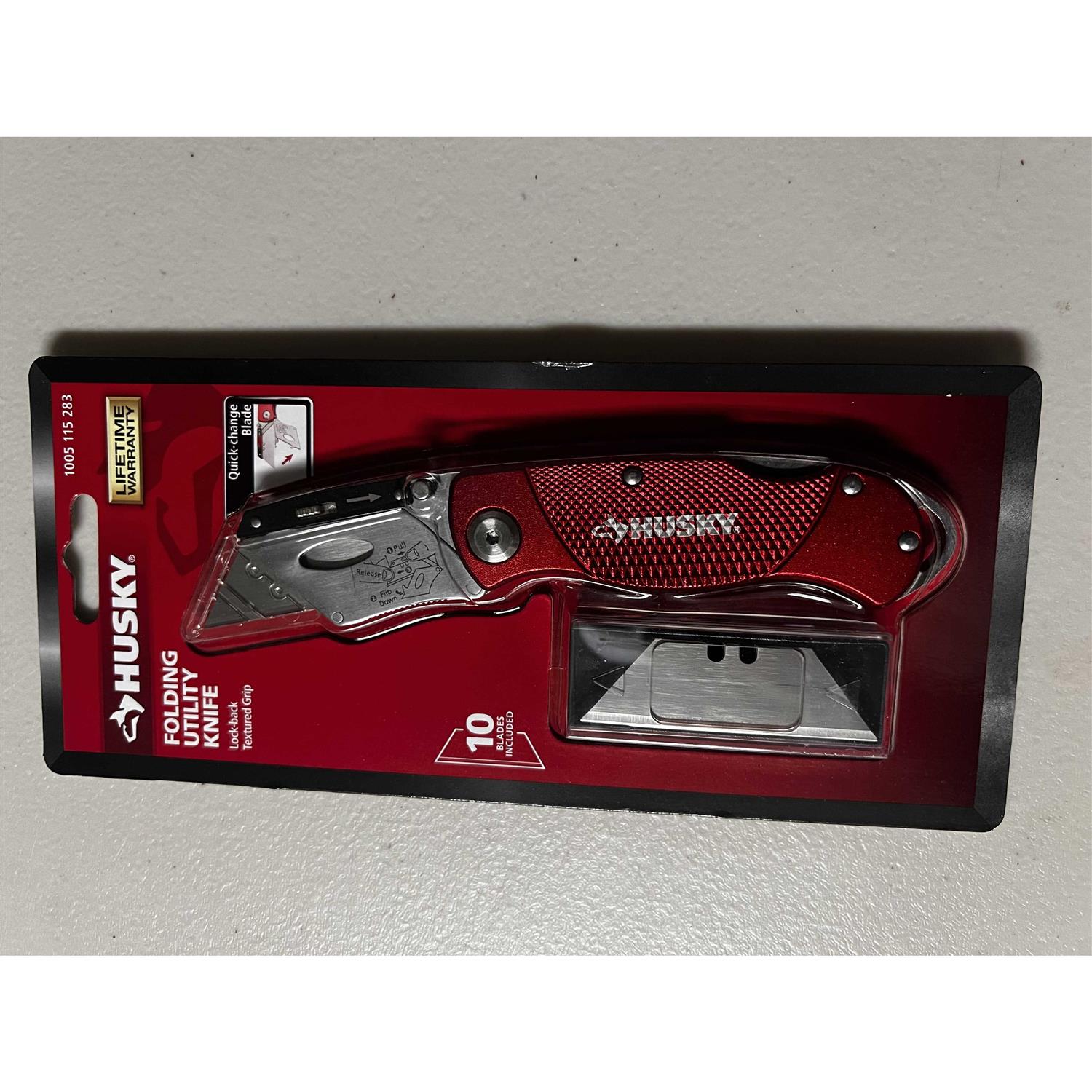 Husky Folding Lock-Back Utility Knife - Image 4