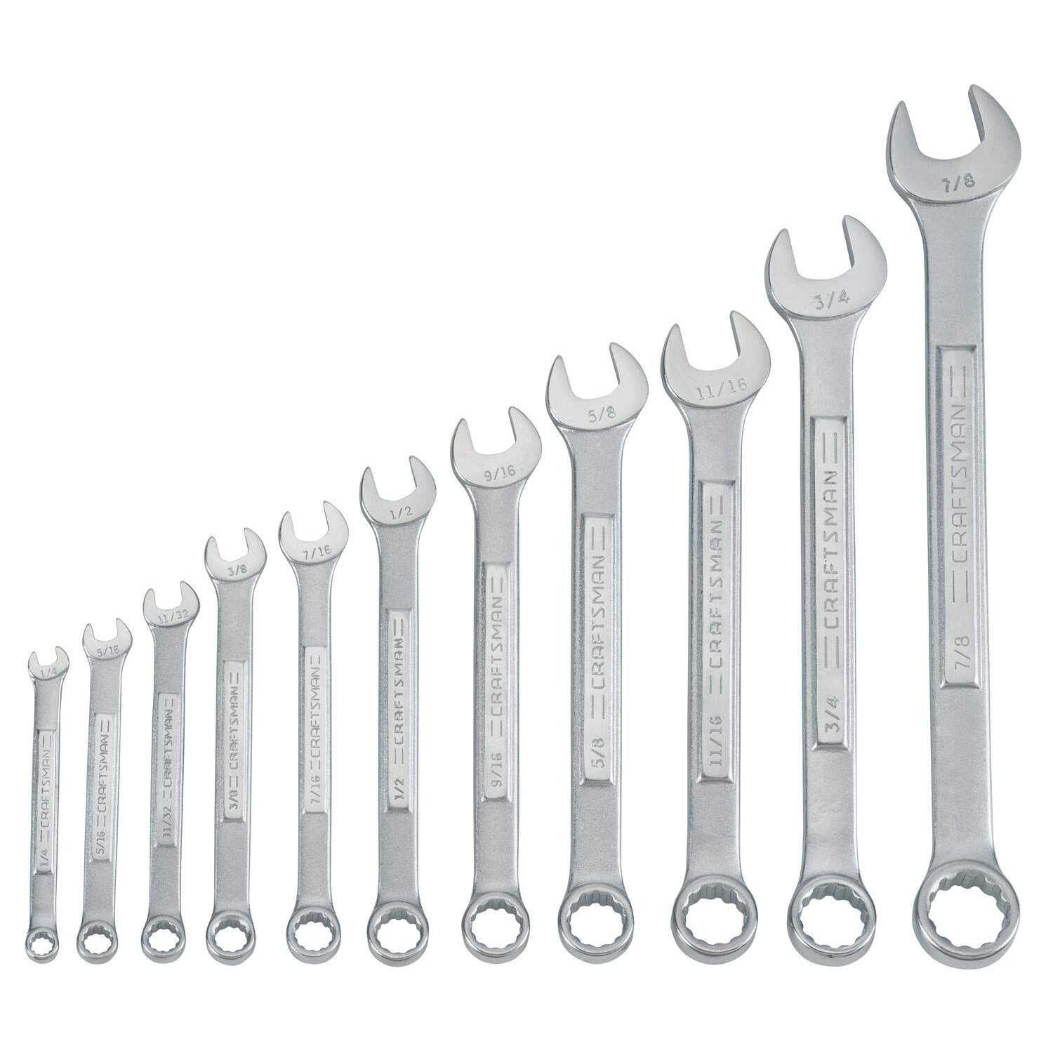 Craftsman SAE Combination Wrench Set 11 pc CMMT87018 - Image 5