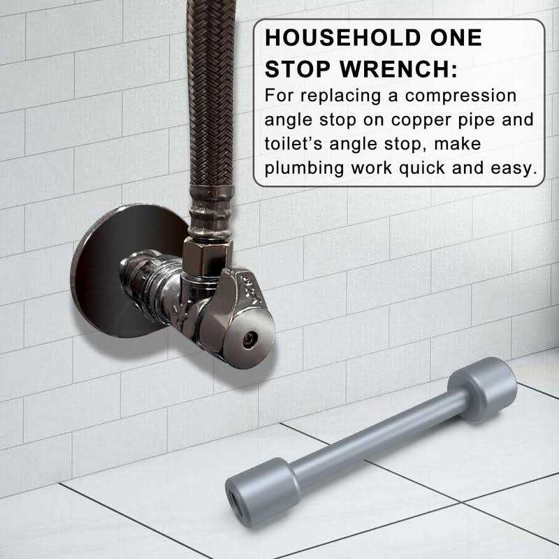 Holdly Angle Stop Wrench Angle Stop Removal Tool, Plumbing Wrench Tool for Installing a New Compression Angle Stop and Removing the Compression Ring - Image 4