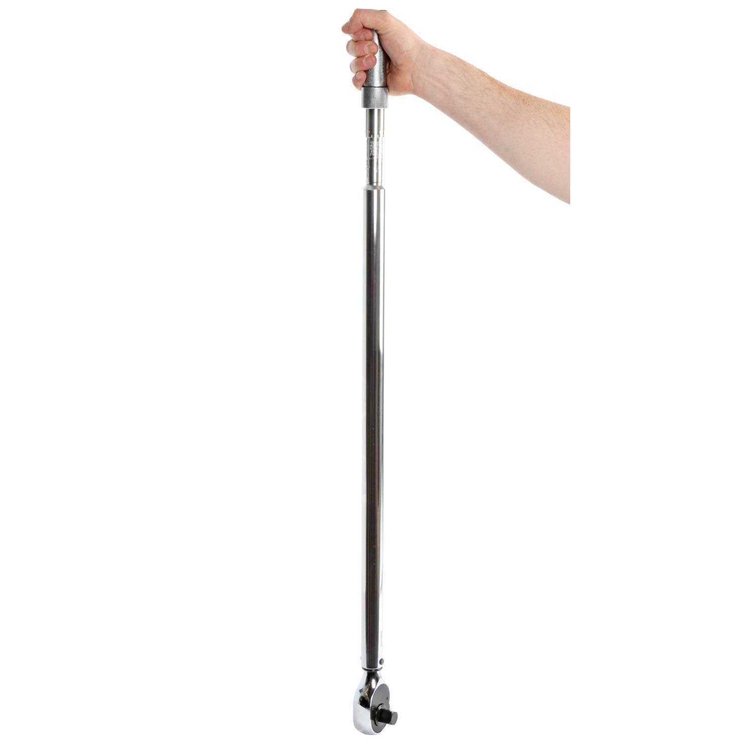 JEGS M204 Torque Wrench with Case 3/4 inch Square Drive 100 to 600 ft/lbs 40 inch Long - Image 4