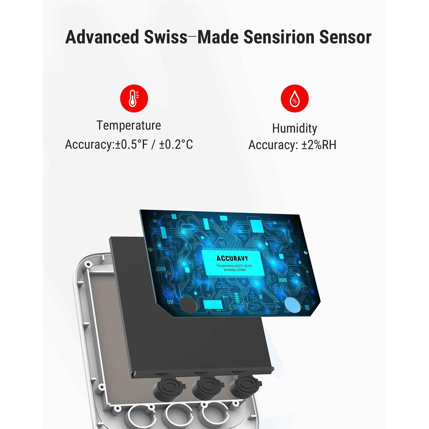 Thermopro Bluetooth Hygrometer Thermometer, 260ft Wireless Remote Temperature and Humidity Monitor - Image 5