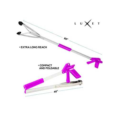 Luxet Reacher Grabber Tool X-Long 80 Aluminum Suction Cup Jaw - Image 3