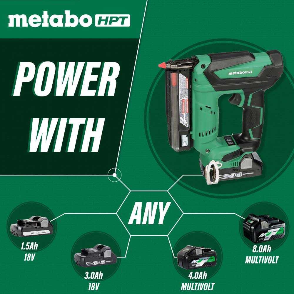 Metabo HPT NP18DSALQ4M 18V Cordless 1-3/8 in. 23 Gauge Pin Nailer - Image 4
