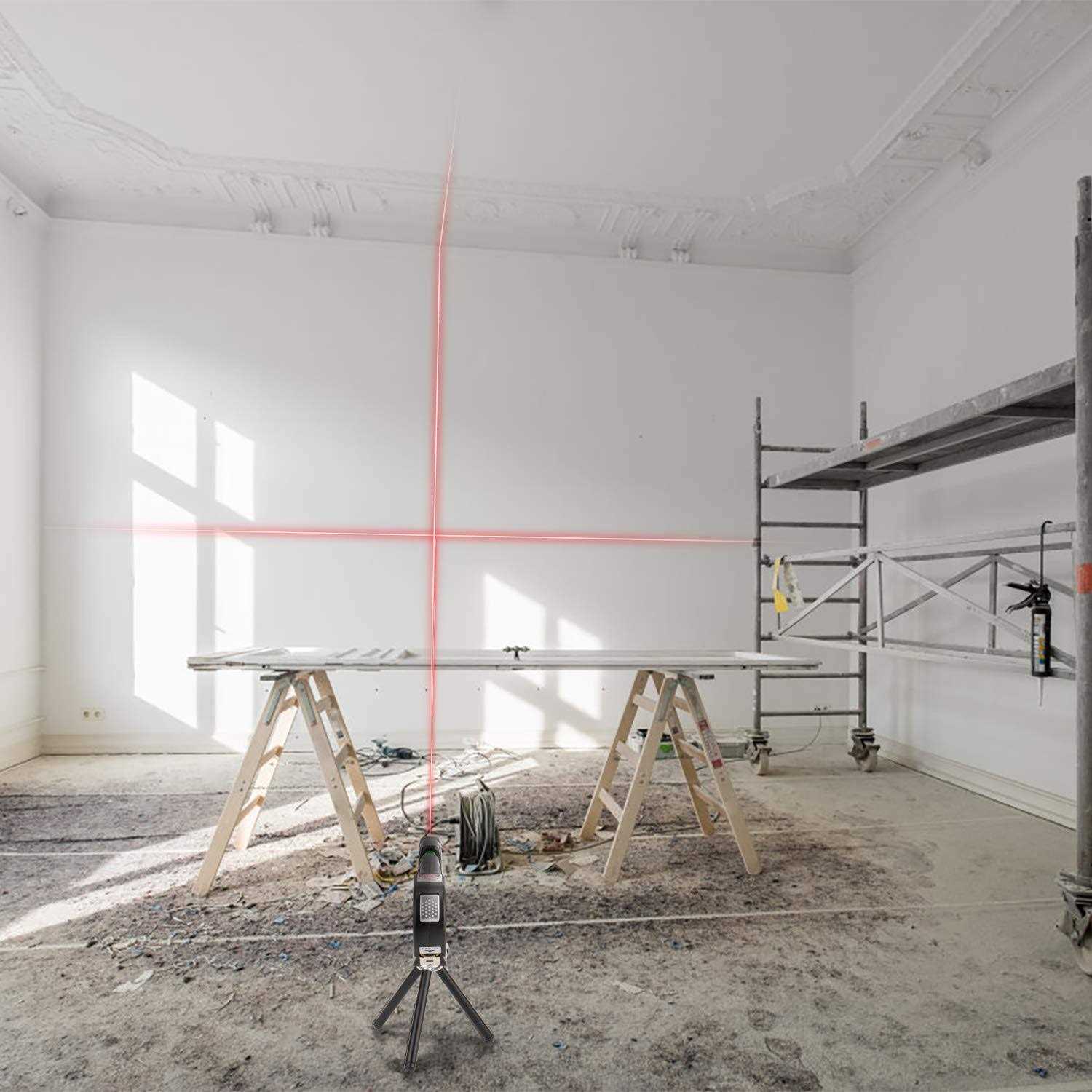 AikTryee Laser Level Tool Multipurpose Laser Level Line Laser Kit With triangle bracket for Picture Hanging - Image 5