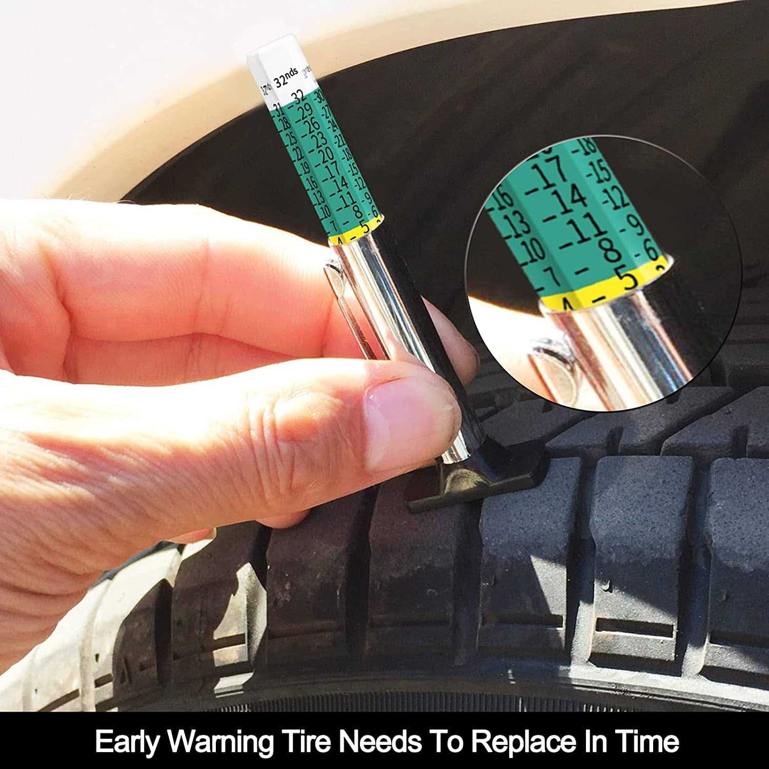 GODESON 88702 Smart Color Coded Tire Tread Depth Gauge - Image 3