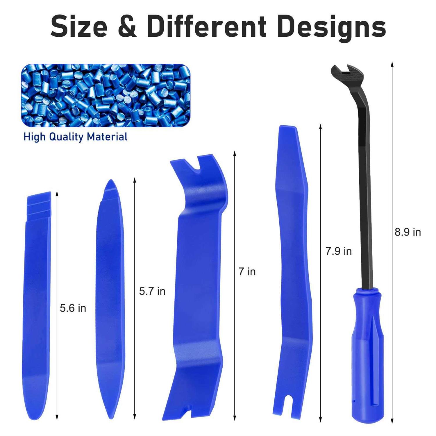 GLK Auto Trim Removal Tool Set 5pcs Plastic Pry Tool Kit Auto Trim Tool - Image 3