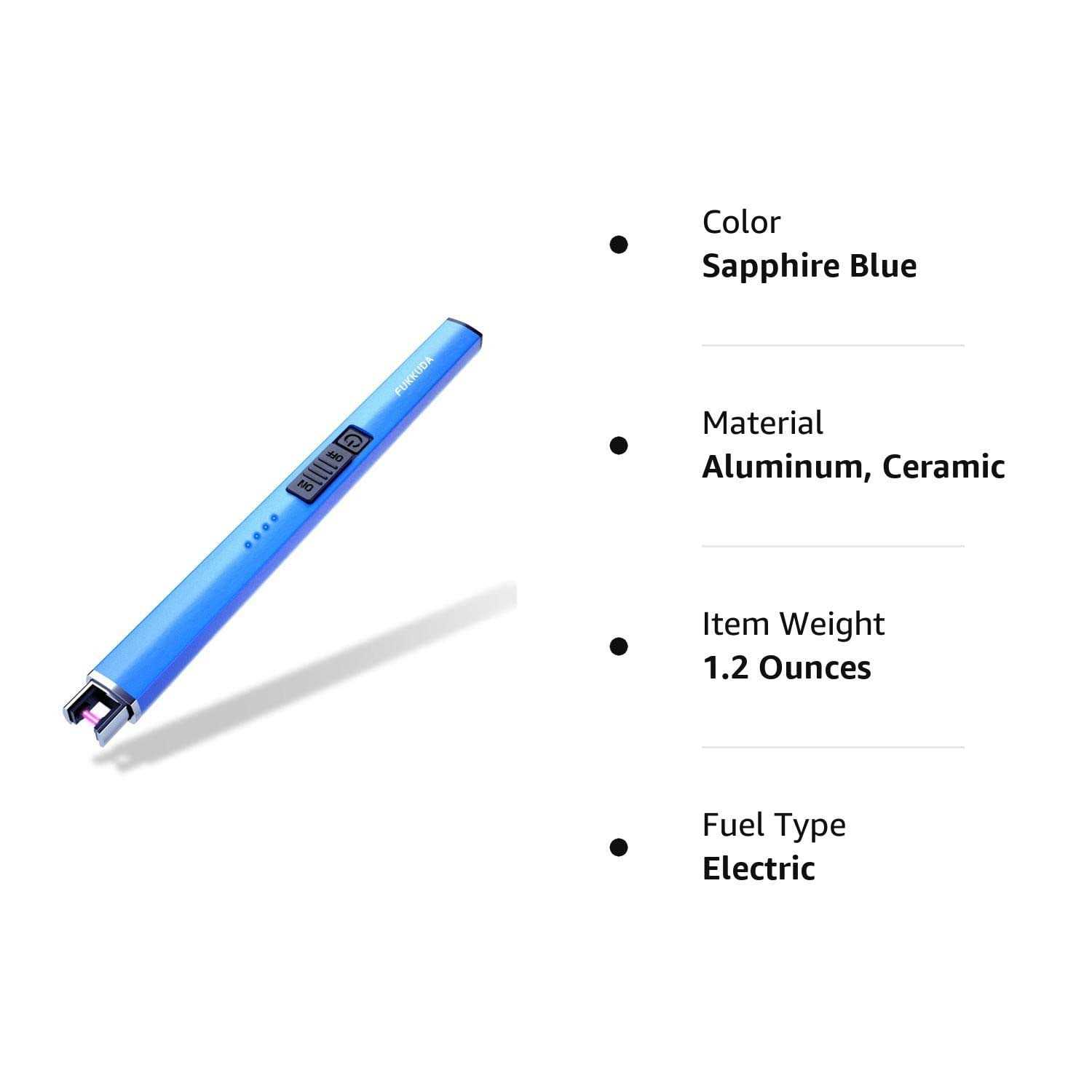 Electric Candle Lighter Plasma Arc Lighters Windproof & Flameless with USB Rechargeable Battery Double Safety Switch - Image 3