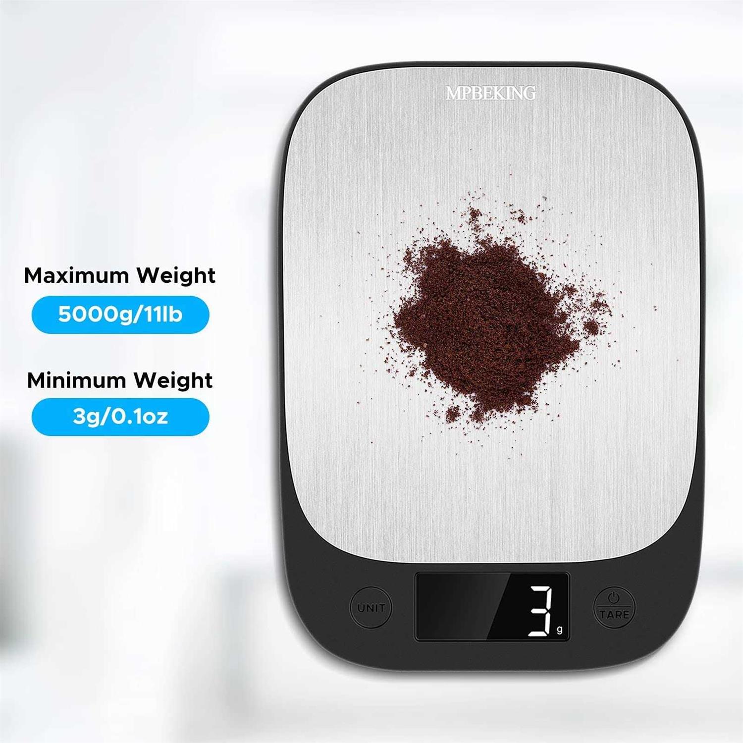 MPBEKING Digital Food Scale, Kitchen Scale Weight Grams and Oz for Weight Loss - Image 5