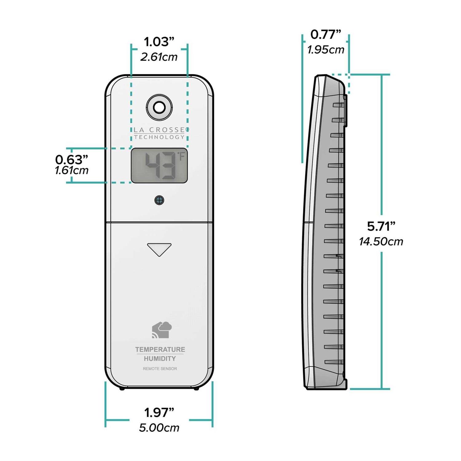 La Crosse Technology Professional House Compatible with LTV-TH2 View - Image 4