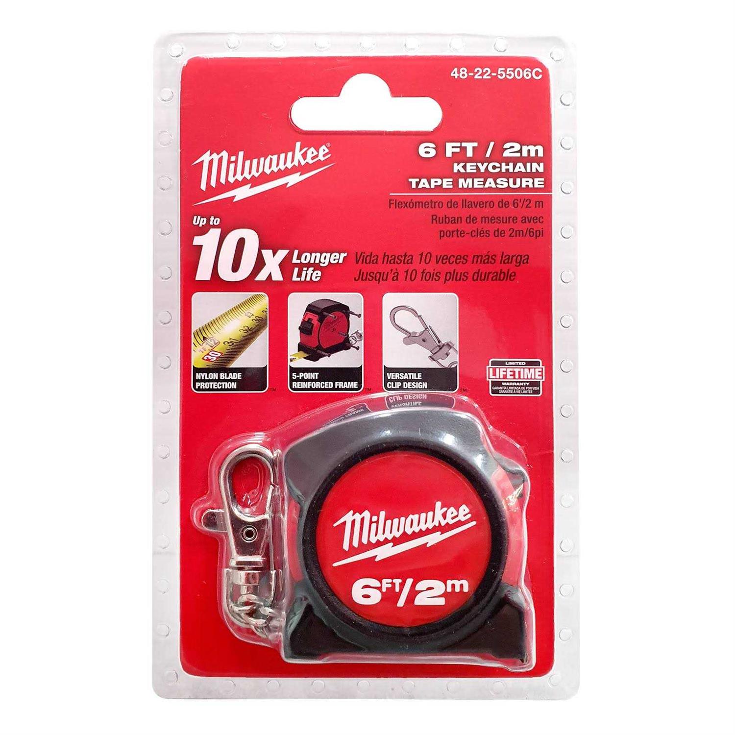 Milwaukee 6 ft. Keychain Tape Measure - Image 4